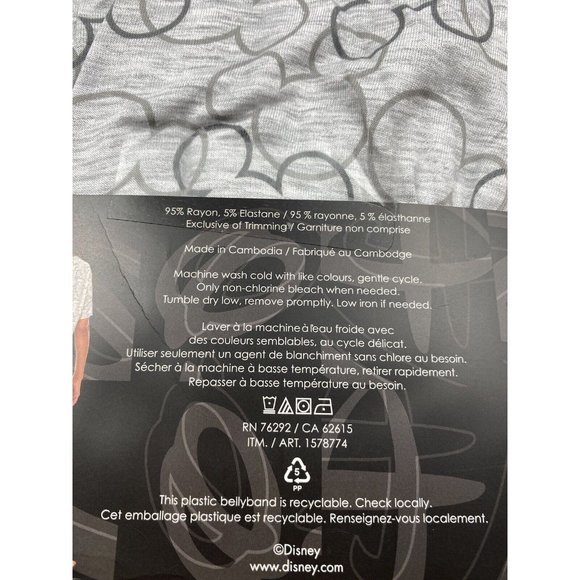 DISNEY Women's PJ's X-Large XL Mickey Mouse Pajamas 2-Piece Lounge Wear NWT - Picture 5 of 6